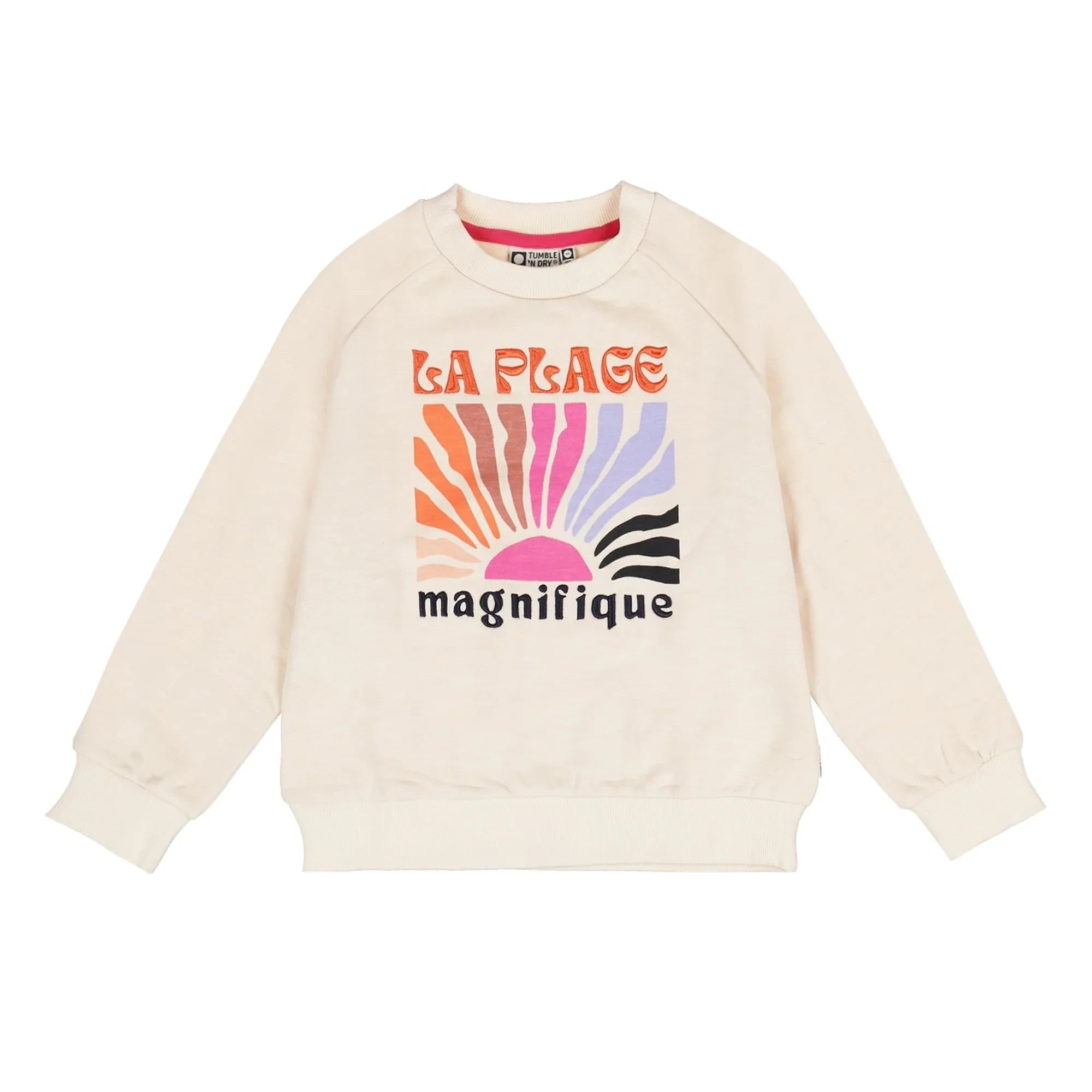 Tumble N'Dry - Prugna Bio-Baumwoll-Sweatshirt | Ecru