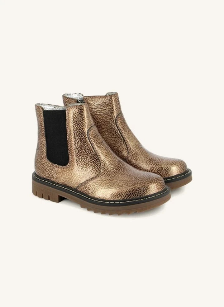 Pom d'Api - Sid JodZip Metallic-Stiefel | Kupferrot