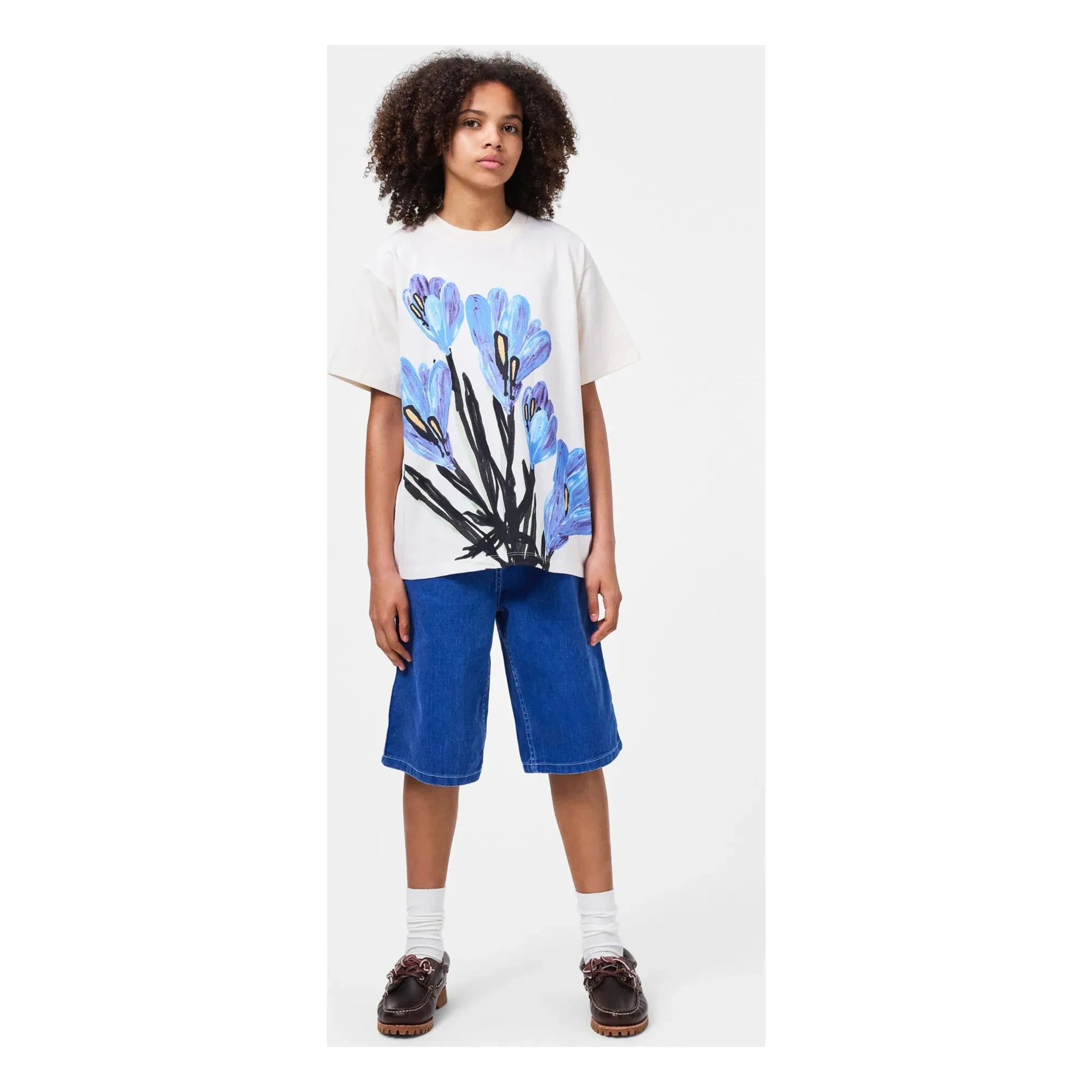 Molo - Rodnez Blumenprint T-Shirt Bio-Baumwolle | Ecru