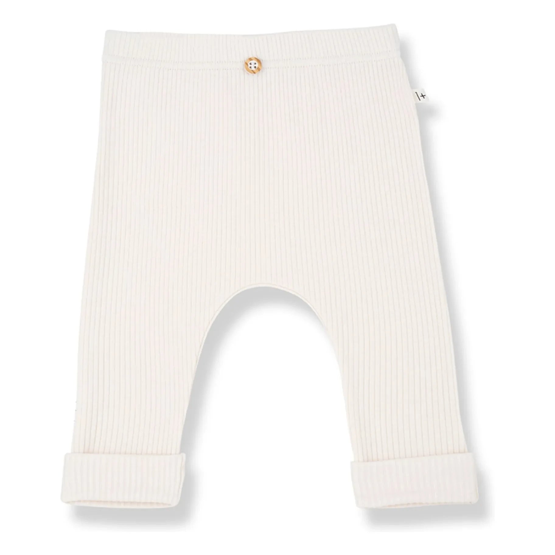 1+ in the family - Marcel Gerippte Leggings | Ecru