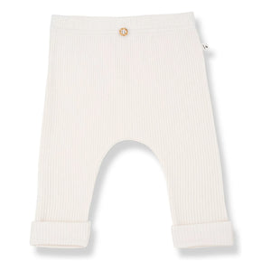 1+ in the family - Marcel Gerippte Leggings | Ecru