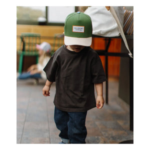 Hello Hossy - Organische Baumwolle Mini Curved Visor Cap | Grün