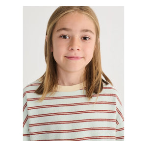 Bobo Choses - Gestreiftes T-Shirt | Hellblau