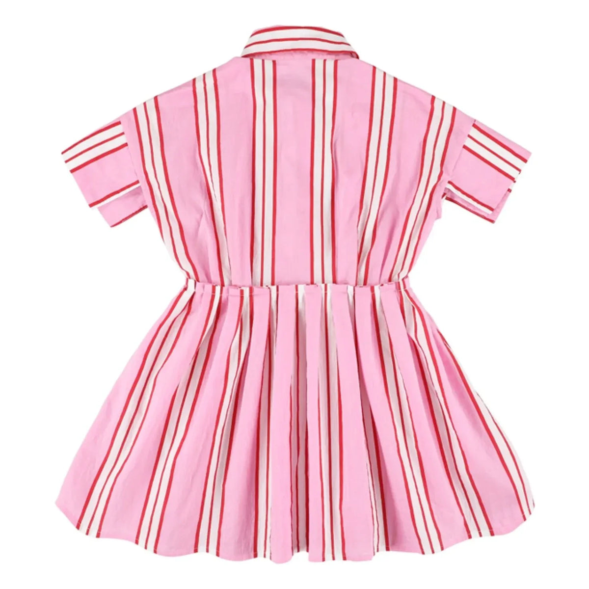 Morley - Gestreiftes Xoe Kleid | Zuckerrosa