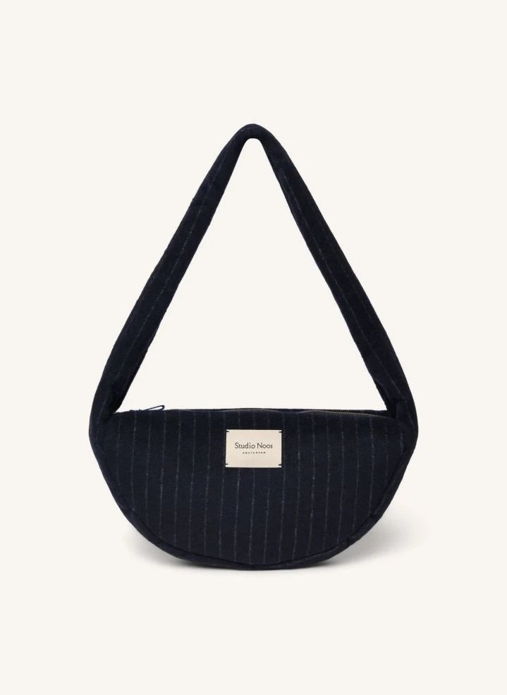 Studio Noos - Flanell-Schultertasche | Dunkelblau