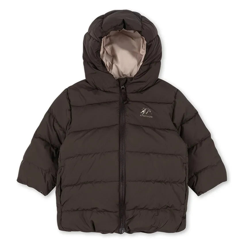 Konges Sløjd - Alpi Steppjacke mit Kapuze und recycelter Faserfüllung | Braun