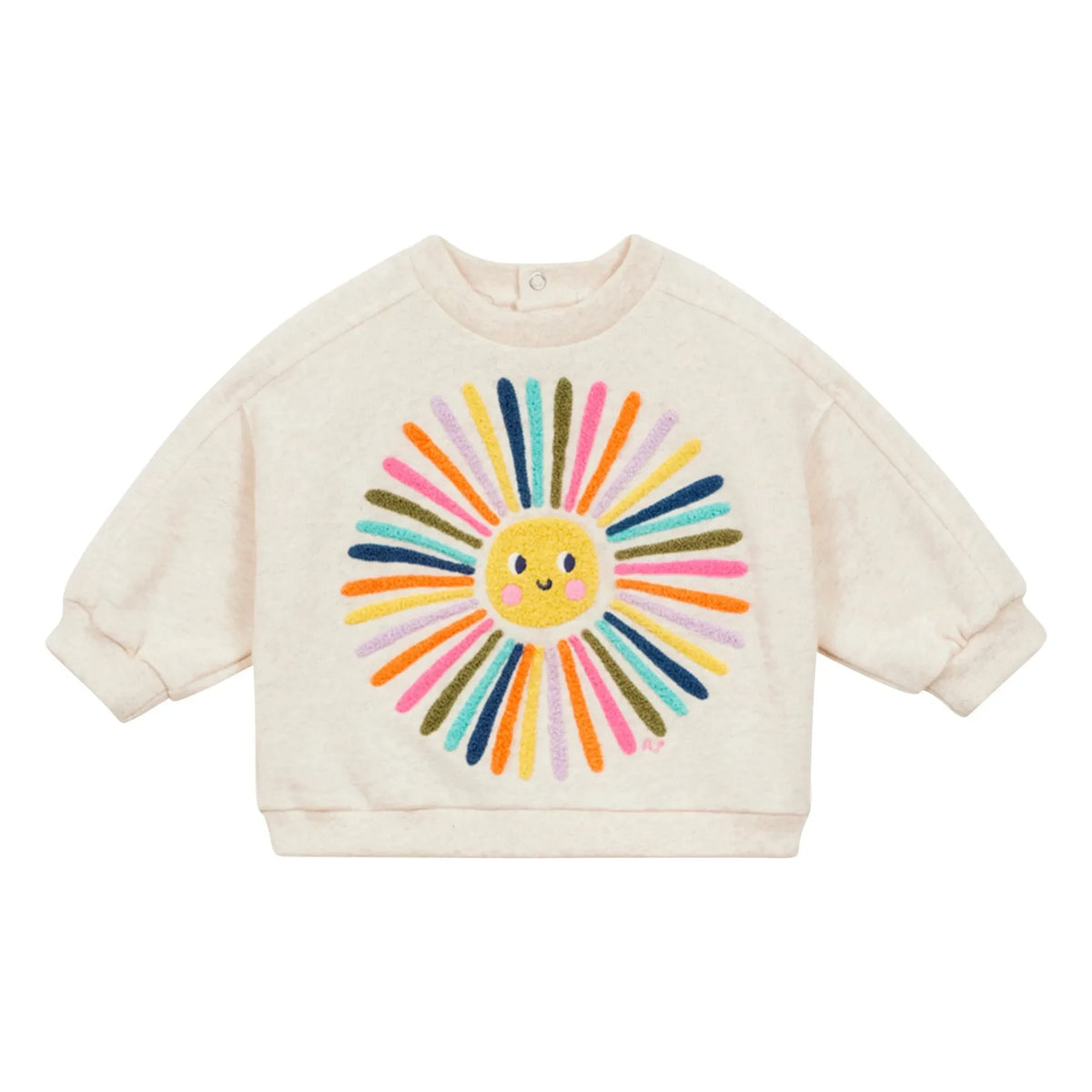 Arsène et Les Pipelettes - Sweat Soleil Bio-Baumwolle | Heidebeige