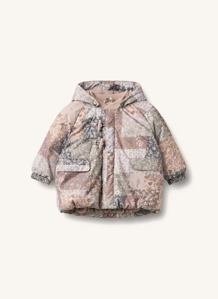 Wheat - Billo aus recycelten Fasern hergestellte Blümchenmuster Daunenjacke | Pink