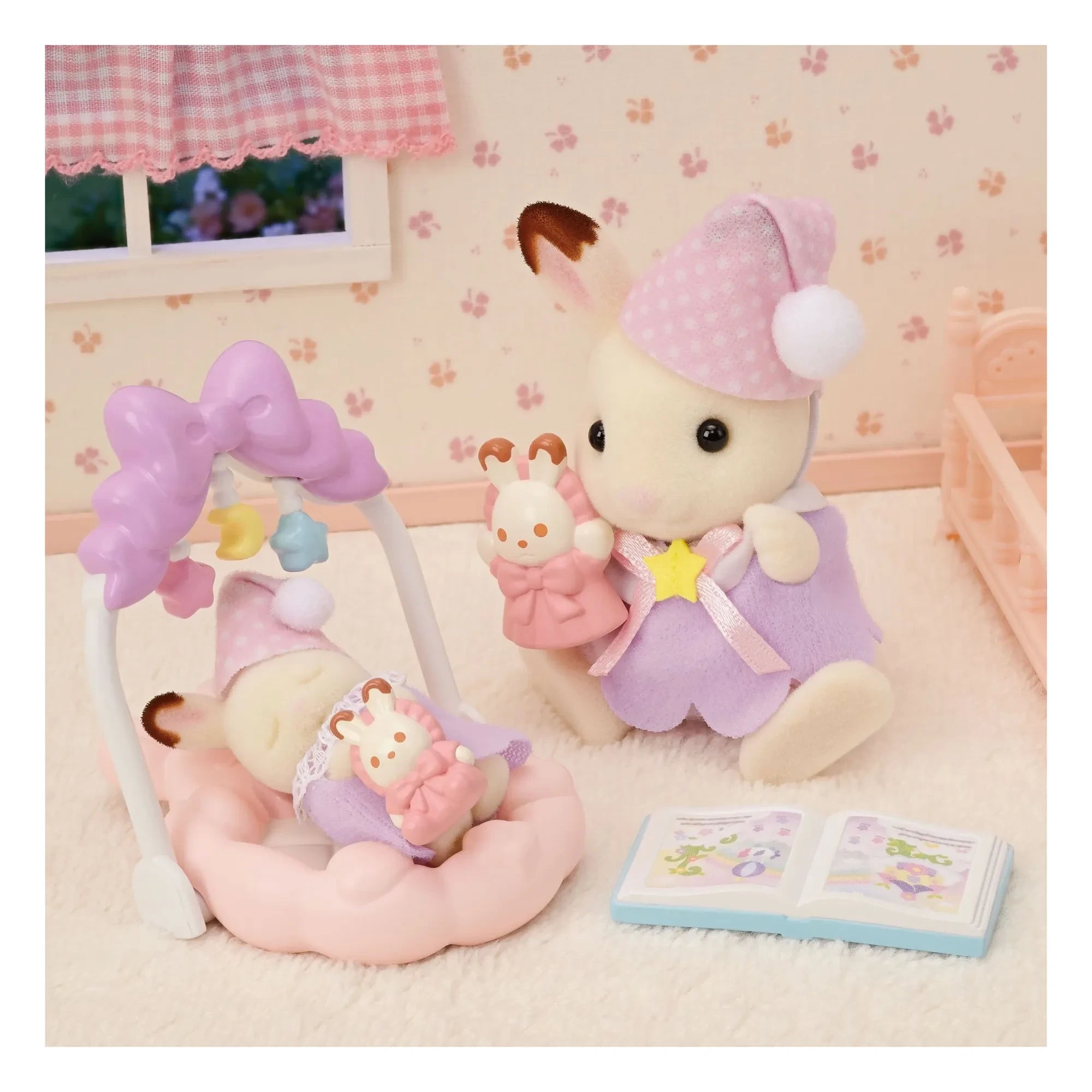 Sylvanian Families - Schoko-Hasenmädchen zur Schlafenszeit