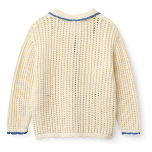 Copenhagen Colors – Strickjacke aus Bio-Baumwolle | Creme