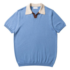 Edmmond Studios - Polo Dinners aus Strick | Hellblau