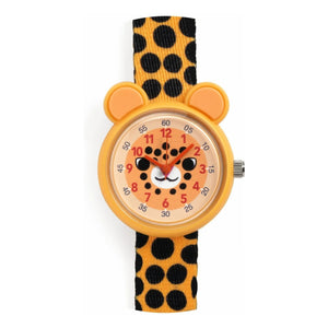 Djeco - TICLOCK - Gepard Uhr | Orange