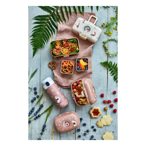 Monbento - MB Tresor anpassbare Kinder-Bento-Box, 3 Fächer | Puderrosa