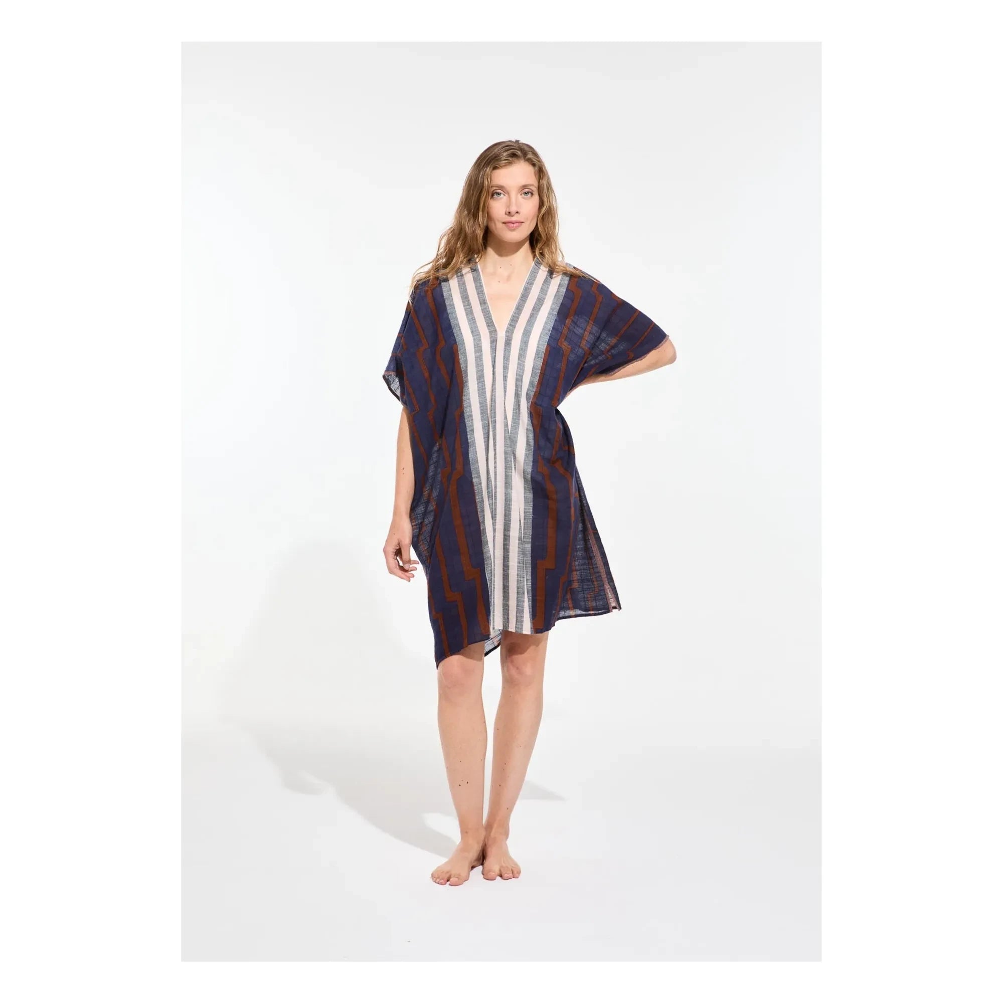 Mapoésie - Elia Céleste Baumwollkleid | Nachtblau