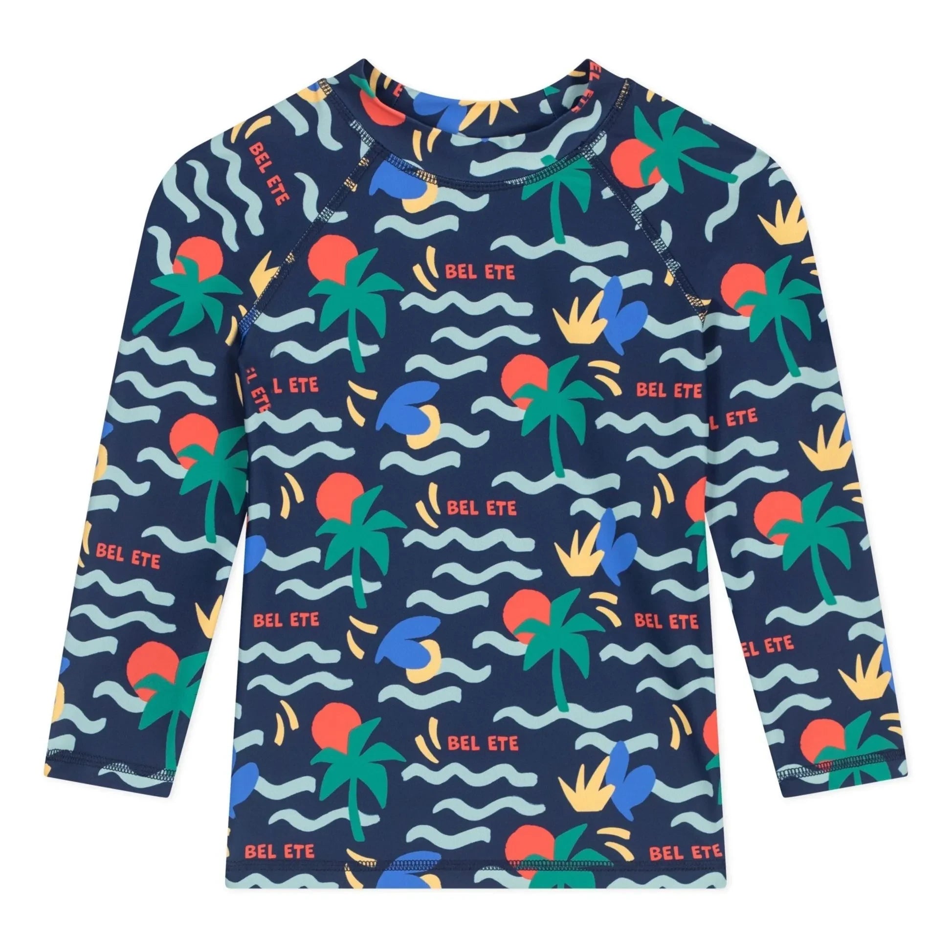 Petit Bateau - UV-Schutz-Bade-T-Shirt Bel Eté | Nachtblau