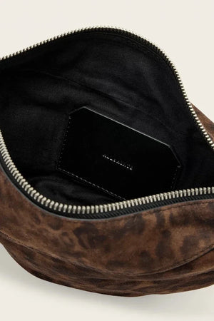 AllSaints kadın süet hobo çanta LUNA