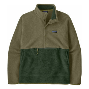 Patagonia – Retro Pile Fleece Halber Reißverschluss aus recycelten Fasern | Khaki