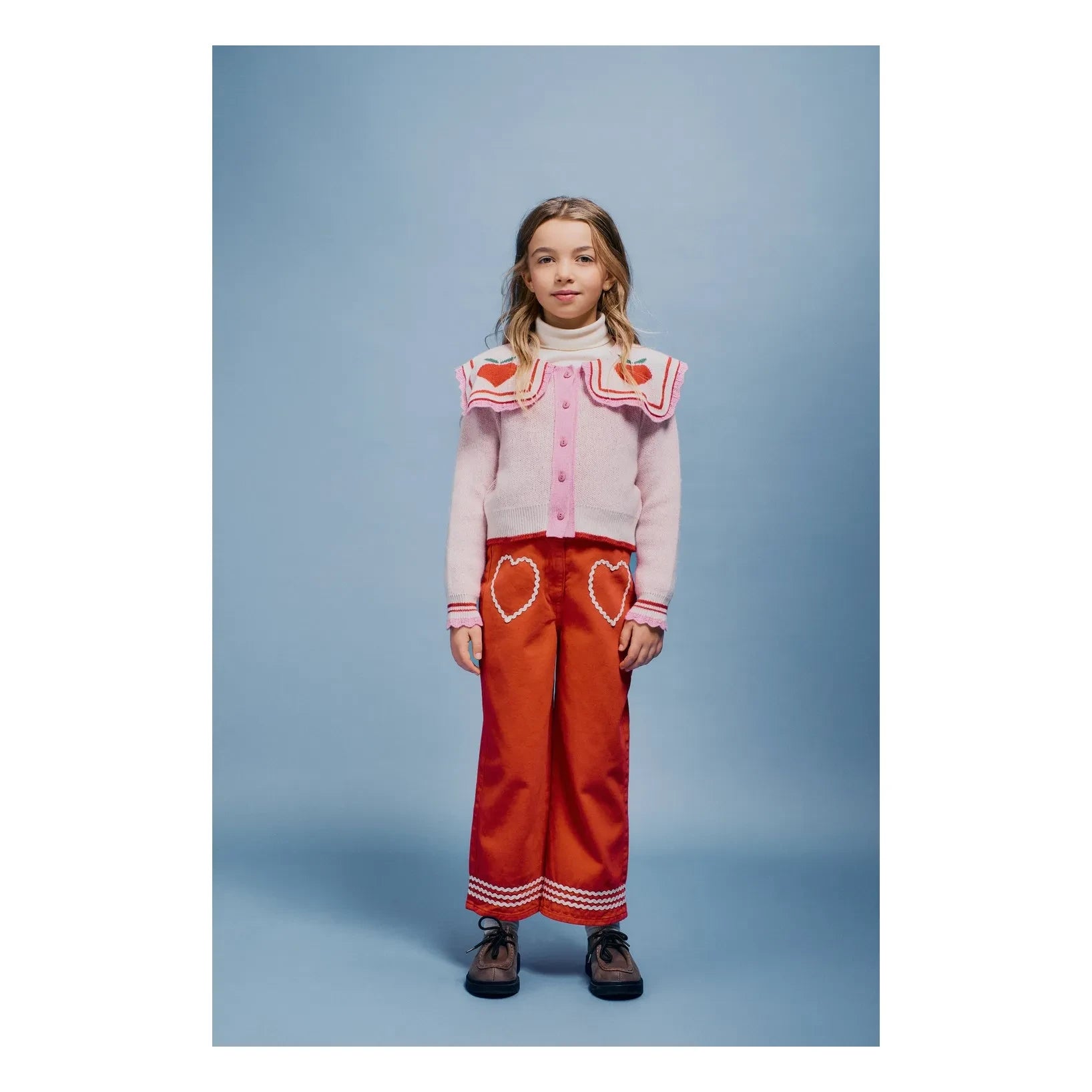 Bebe Organic - Woll-Apfel-Cardigan | Blassrosa