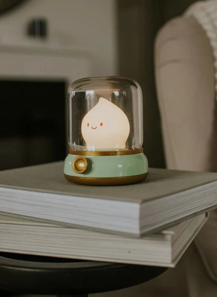 Mary's - Flammen Nachttischlampe | Creme