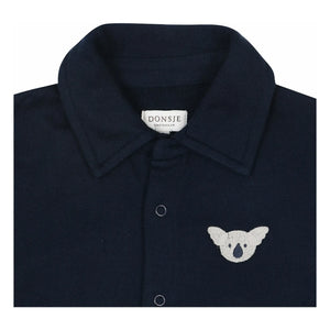 Donsje - Piebe Koala Overall Bio-Baumwolle | Marineblau