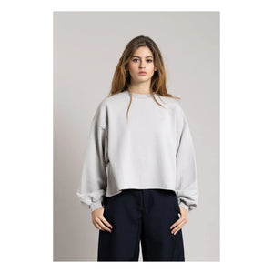 Smallable Woman - Bria Bio-Baumwoll-Sweatshirt | Perlgrau