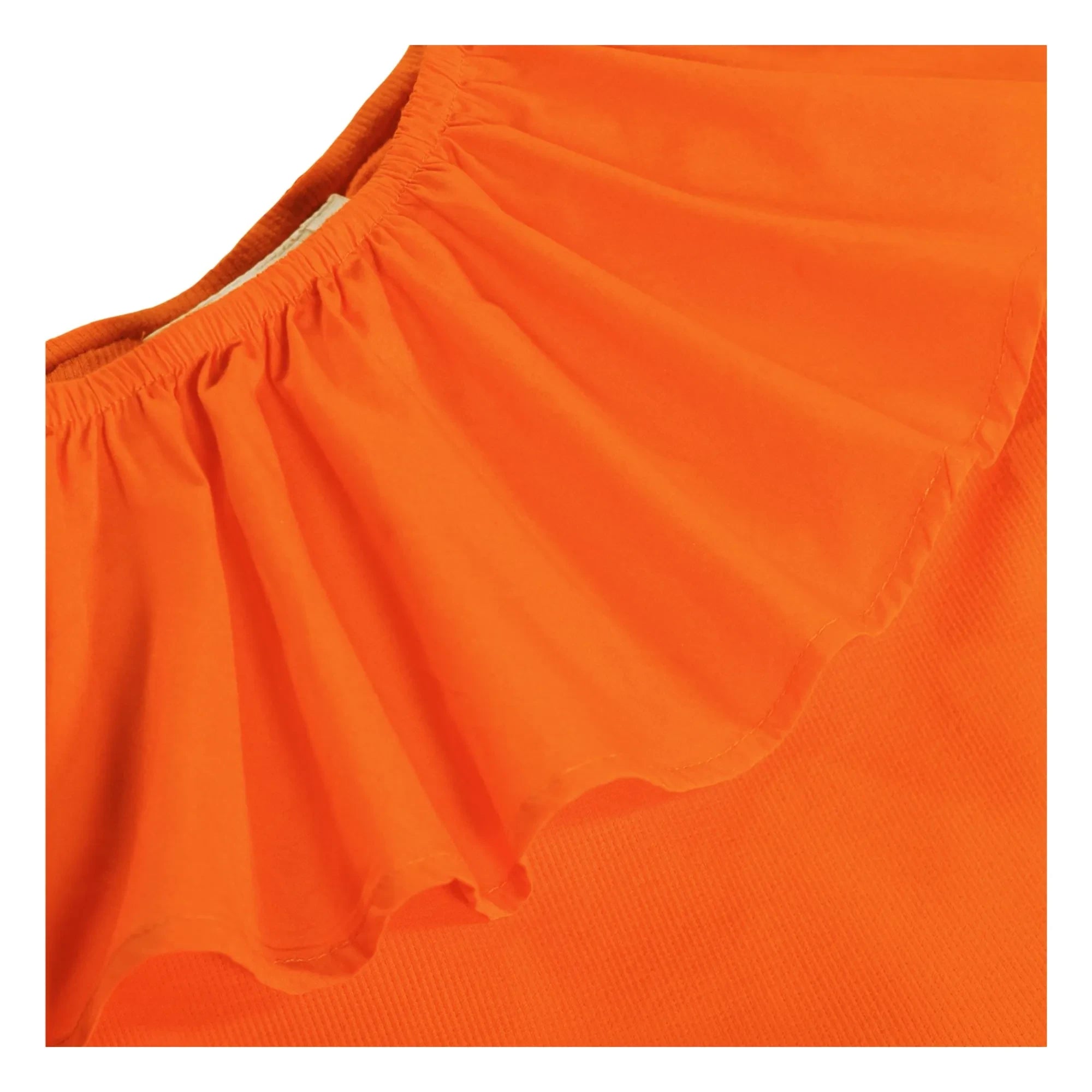 Molo - Chloey Kleid aus Bio-Baumwolle mit asymmetrischen Rüschen | Orange