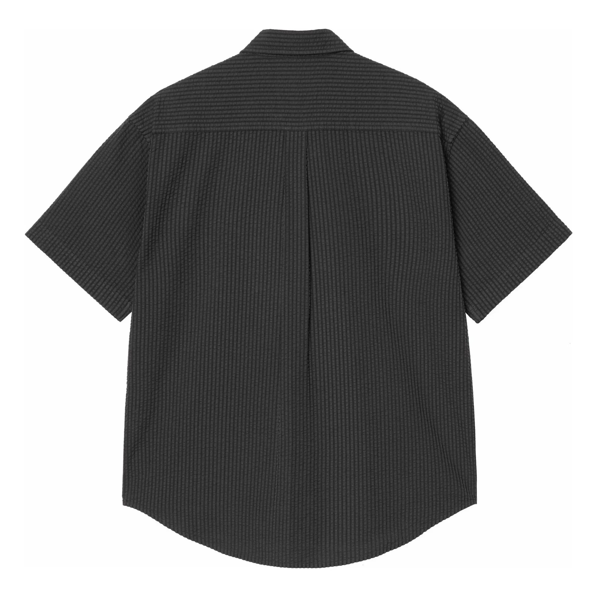 Carhartt WIP - Gestreiftes Seersucker-Hemd Toland | Schwarz