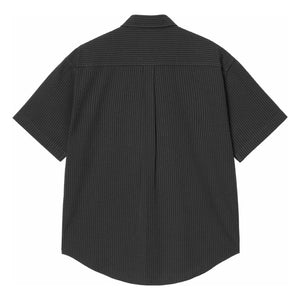 Carhartt WIP - Gestreiftes Seersucker-Hemd Toland | Schwarz