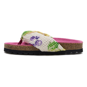 Maison Mangostan - Zehensandalen mit Trauben | Rosa