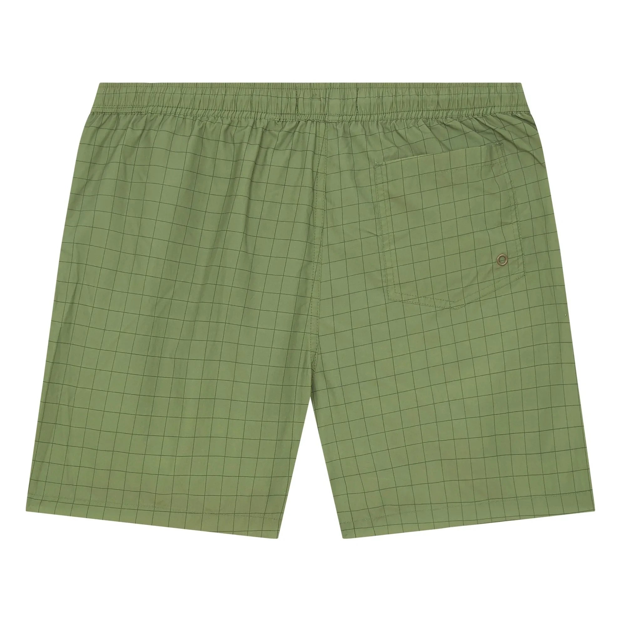 Smallable Man - Dante Karierte Badeshorts | Khaki