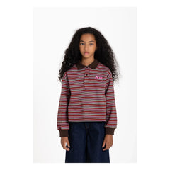 Finger in der Nase – Bahia-Streifenpoloshirt | Braun