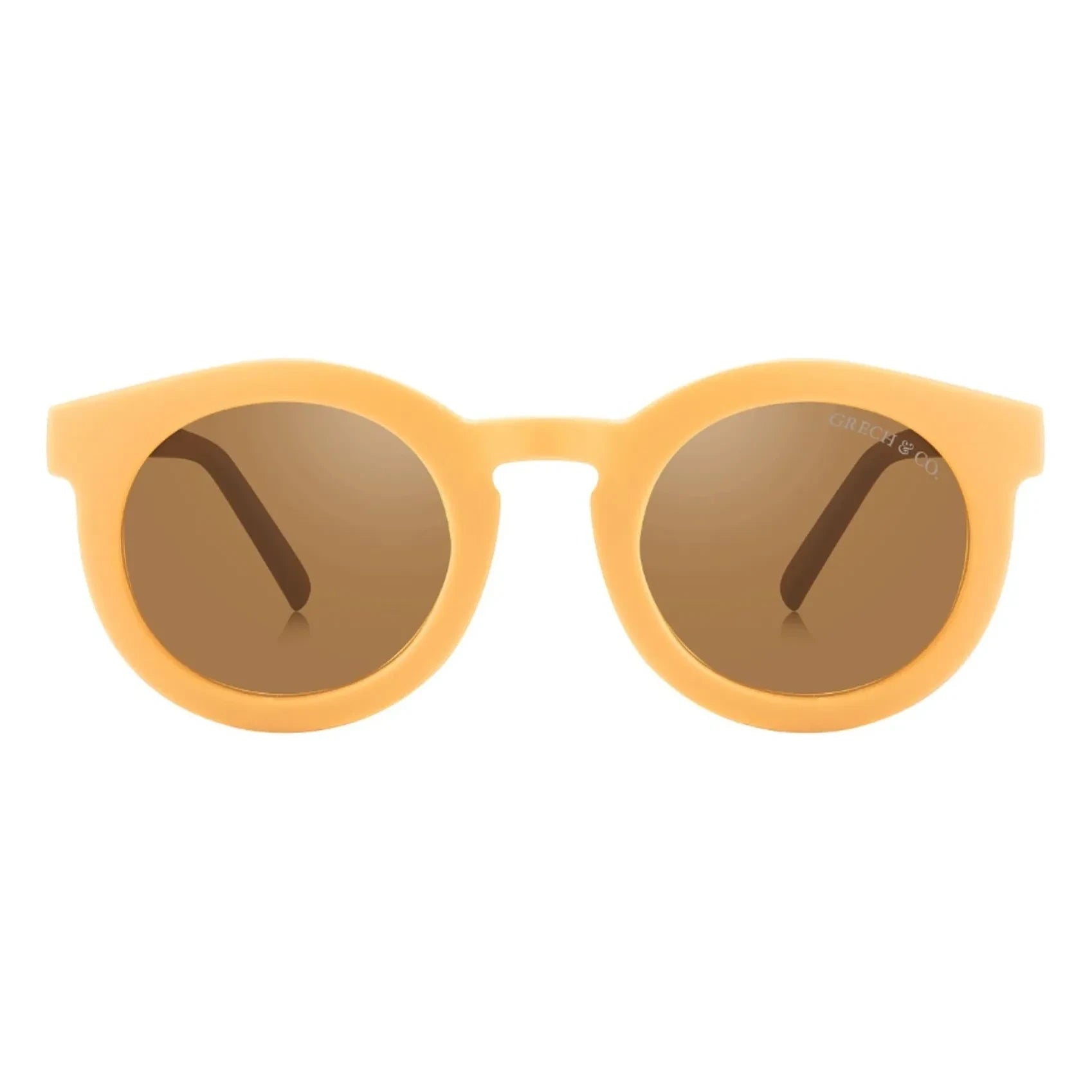 Grech & Co - Klassische Polarisierte Naturfaser Sonnenbrille | Gelb