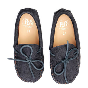 Pèpè - Schwarzer Nubuk-Loafer