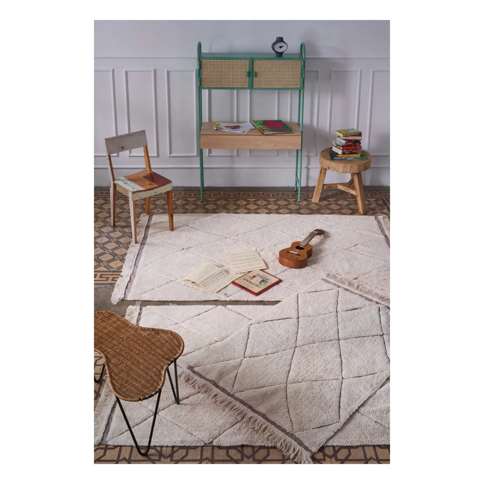 Lorena Canals - Berber RugCycled Teppich | Ecru