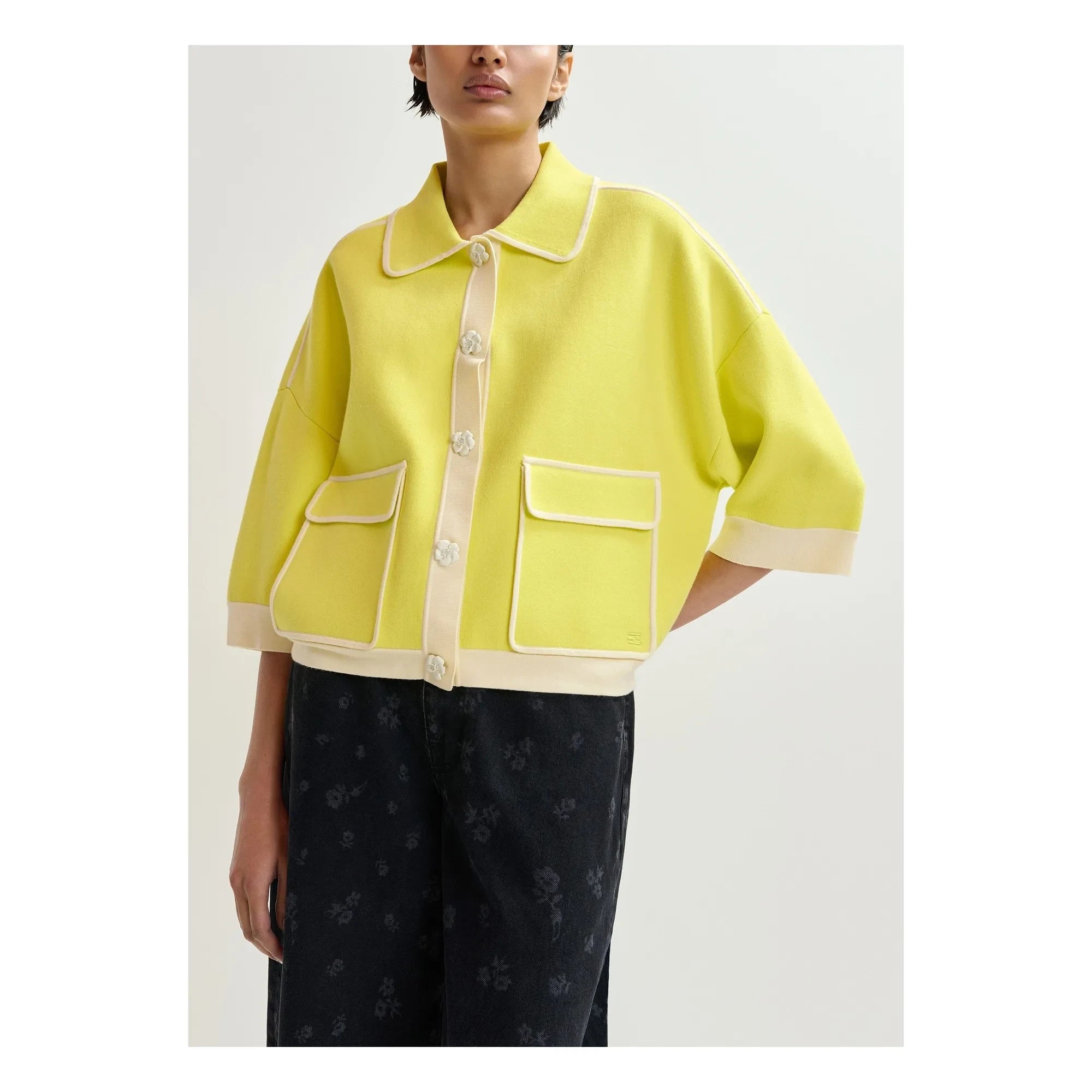 Essentiel Antwerp - Jugly Strickjacke | Zitronengelb