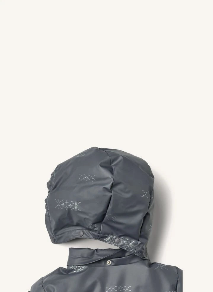 Wheat - Shoore Steppjacke aus recycelten Fasern | Grau-Blau