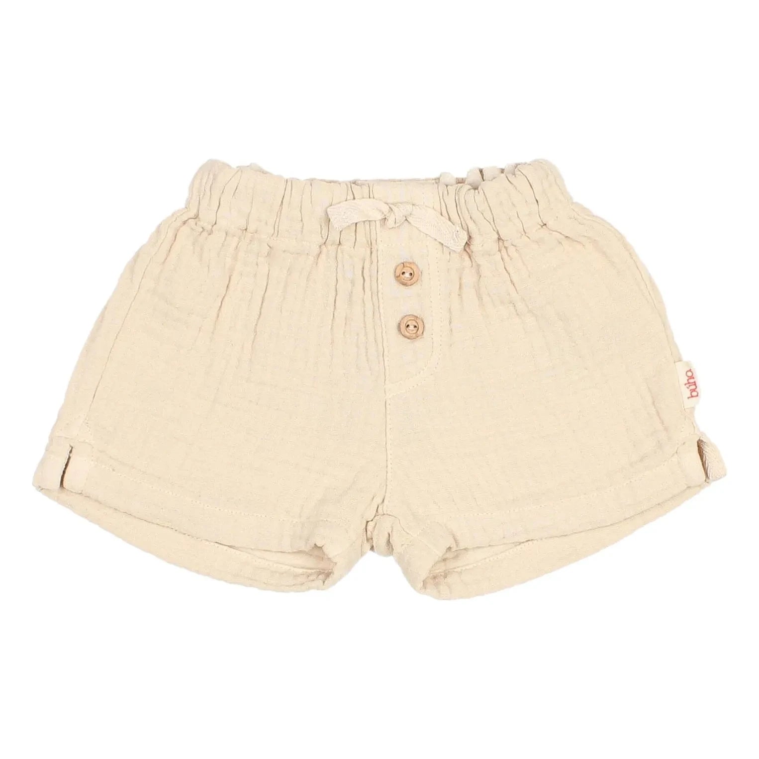 Búho - Baumwollgaze-Shorts | Sand