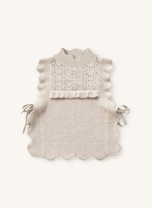 Fliink - Julie Ärmelloser Pullover | Ecru