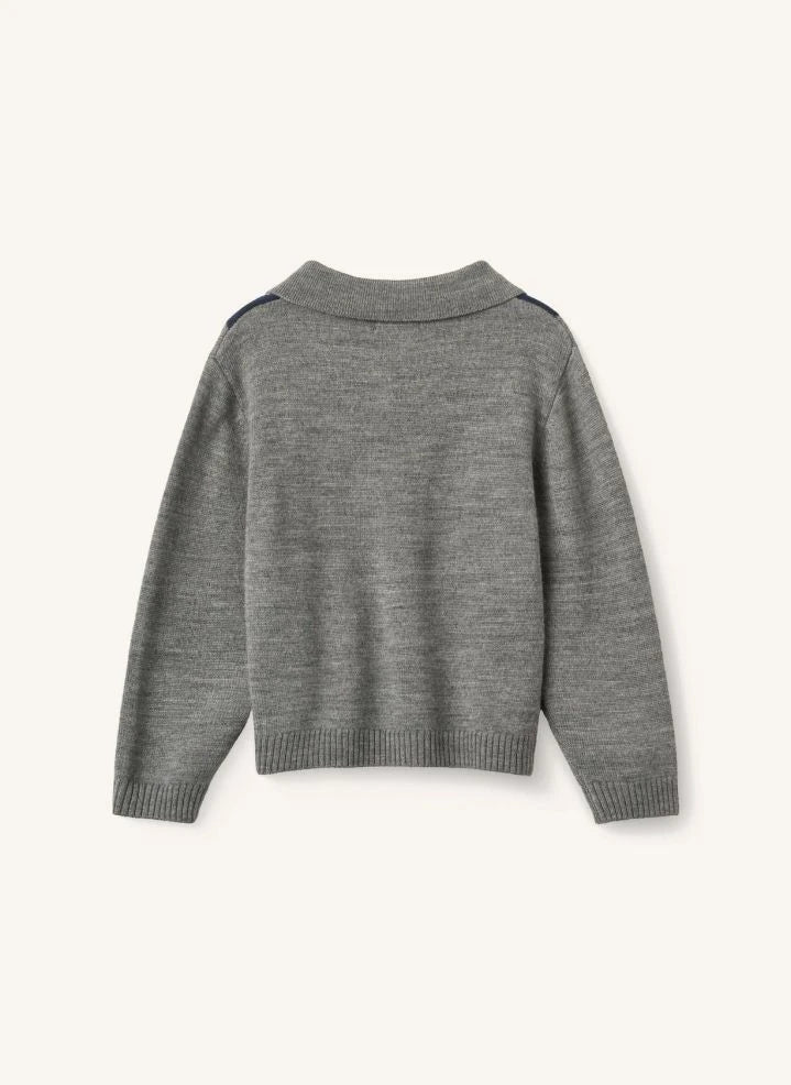 Copenhagen Colors - Argyle-Pullover aus Merinowolle | Grau