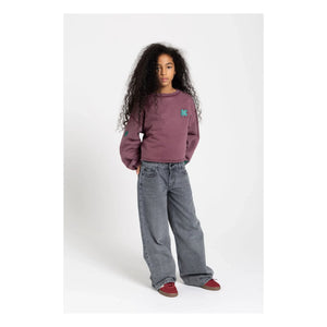 Finger in the nose - Jean Large April | Graues Denim