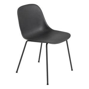 Muuto - Fiber Stuhl aus recyceltem Kunststoff | Schwarz