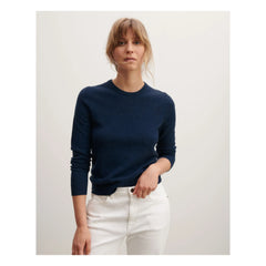 Bompard – Klassischer Kaschmirpullover mit Rundhalsausschnitt | Marineblau