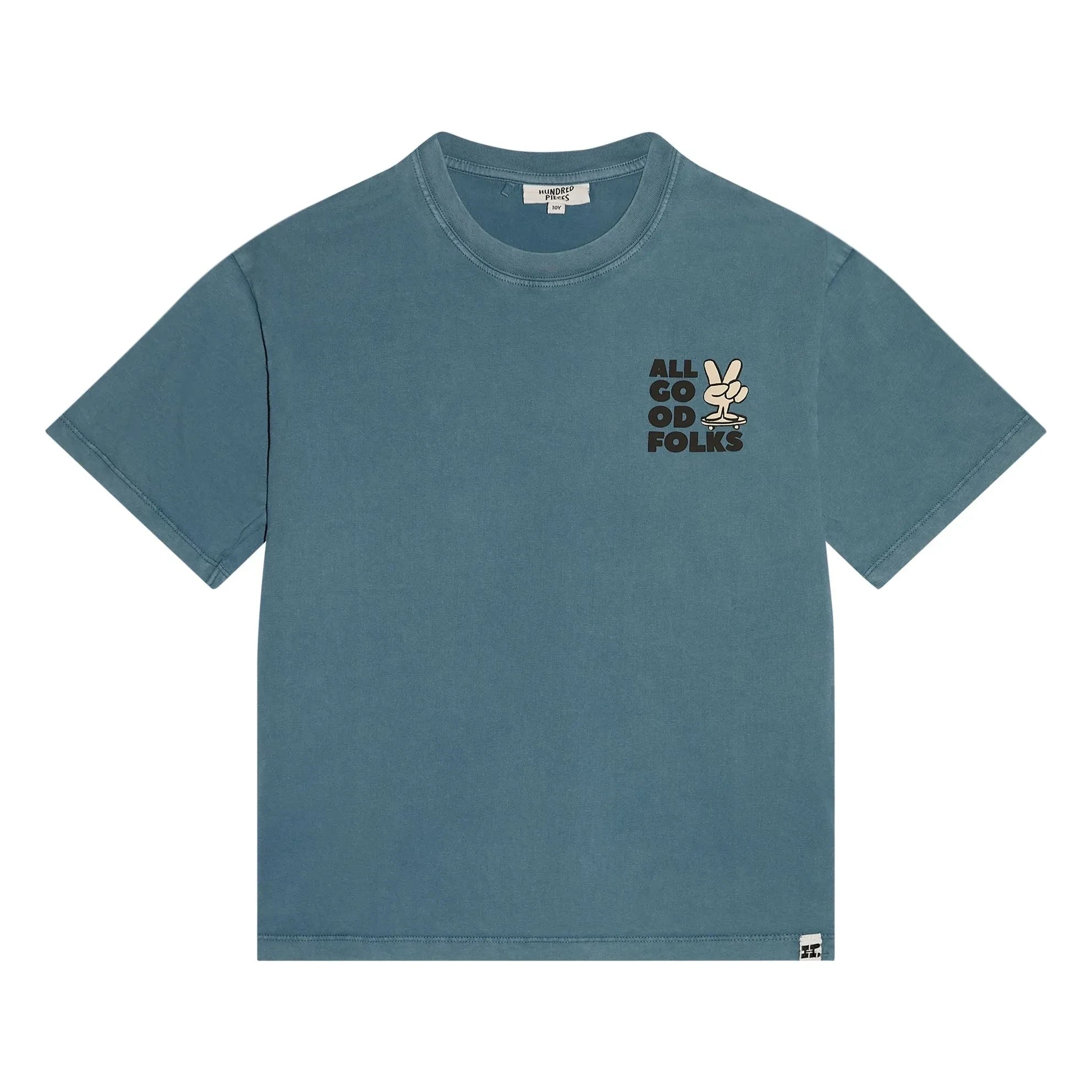 Hundred Pieces - Finn T-Shirt aus Bio-Baumwolle | Blau