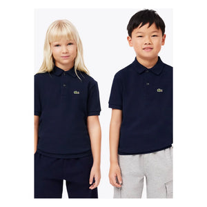 Lacoste - Marineblaues Polo mit Logo