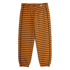 Mini Rodini - Çizgili Organik Pamuk Jogger | Kahverengi