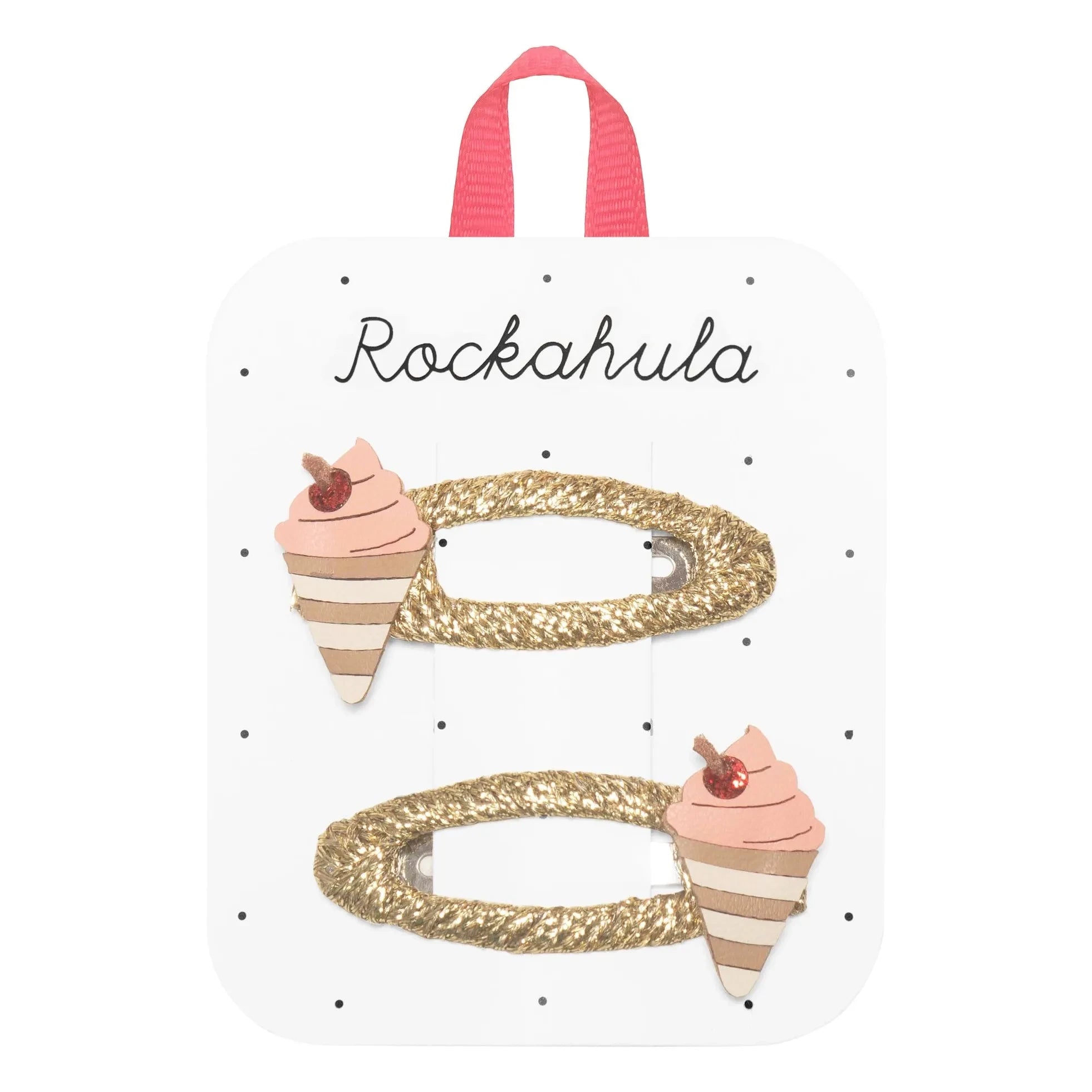 Rockahula Kids - Gold | 2er-Set Eiscreme-Haarspangen