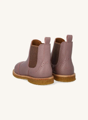 Angulus - Chelsea Brogue Botlar | Toz Pembe