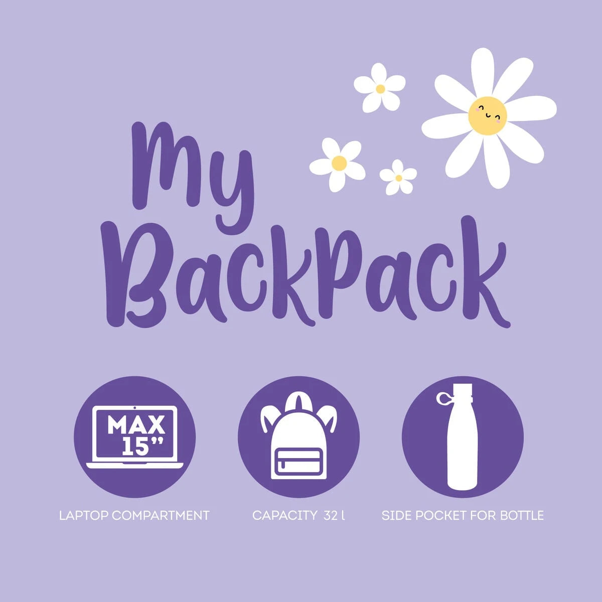Legami - Mein Rucksack - Gänseblümchen