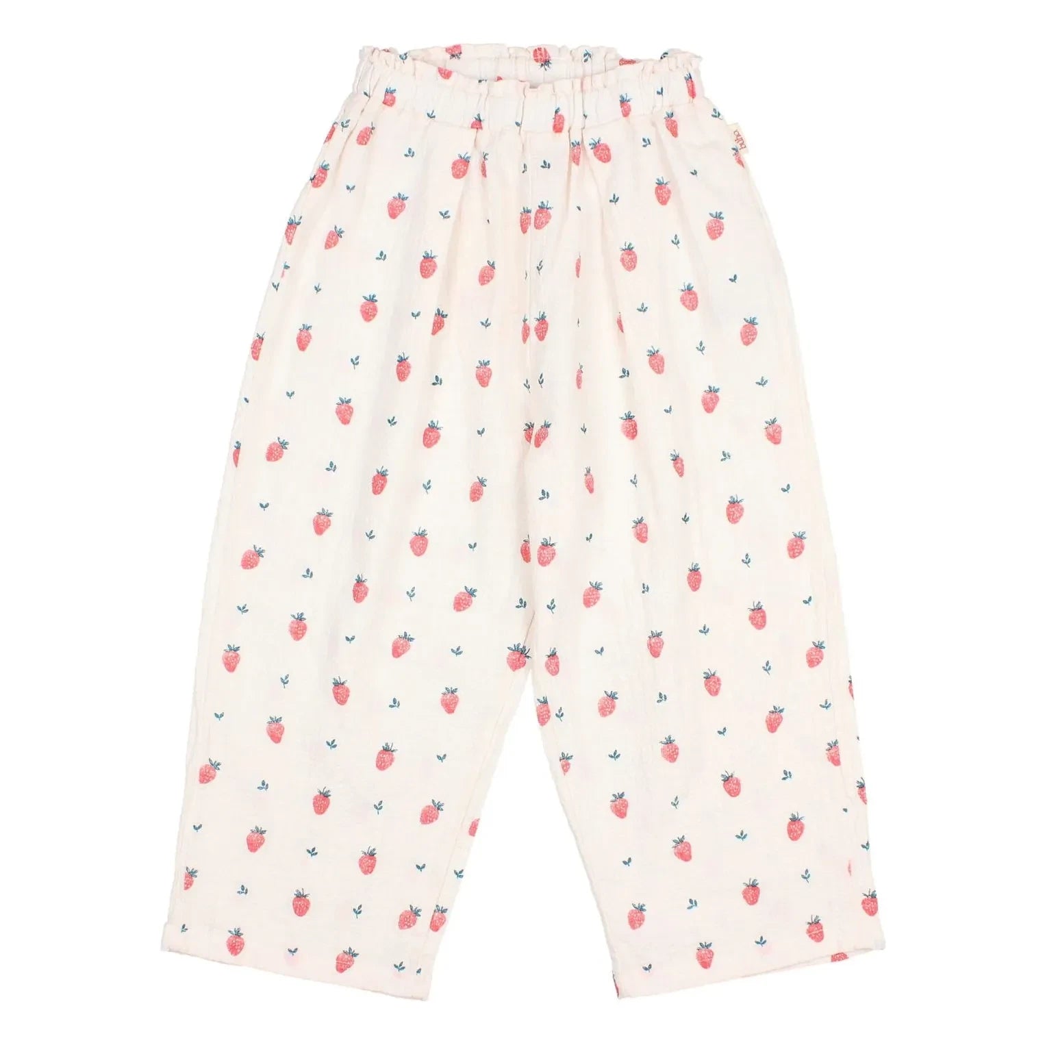 Búho - Erdbeerhose aus Bio-Baumwolle | Creme