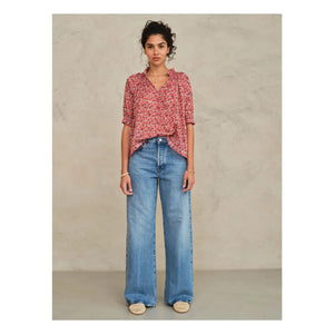 M.A.B.E. – Darla Baumwollbluse | Rosa